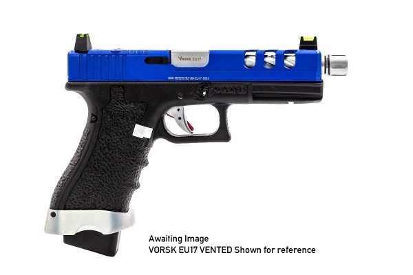 Vorsk Two Tone EU18 Vented Slide GBB Pistol - Blue - Discontinued - Image 2
