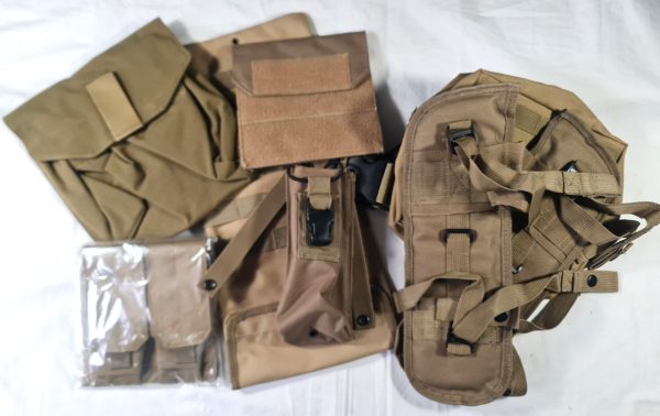 Mixed Tan Pouches & Tactical Gear - Used