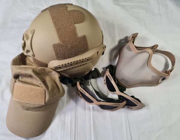 Tan Helmet & Protection - Used