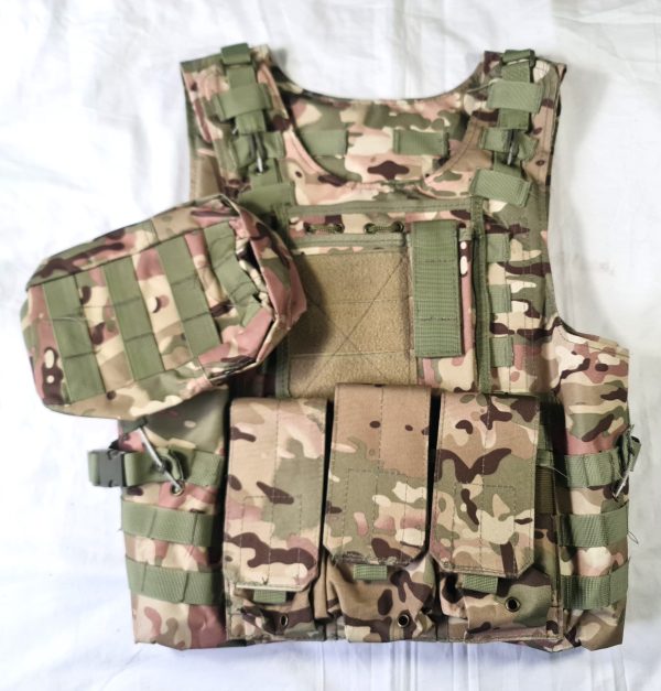 Basic Camo Plate Carrier & Pouches - Used