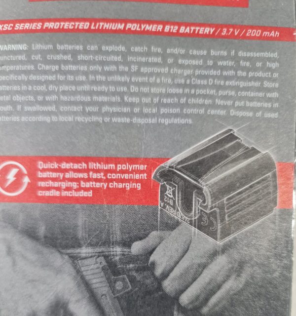 Surefire B12 Battery / CH21 Battery Kit - New - Image 2